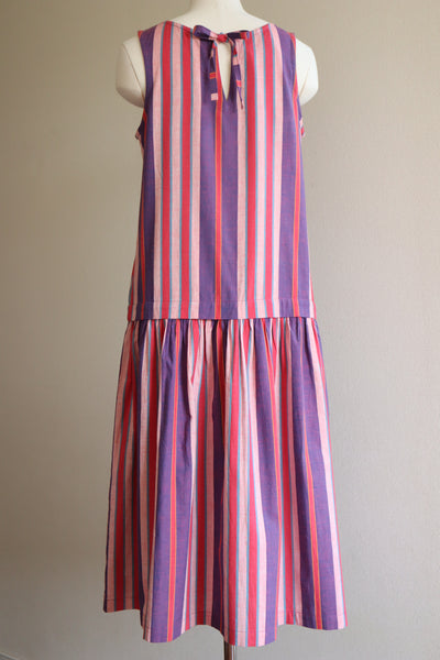 1980s Dead Stock Adini Striped Dress