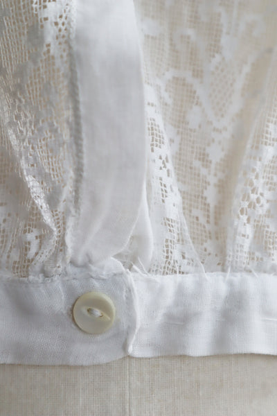 1910s Sailor Collar Cotton Gauze Blouse