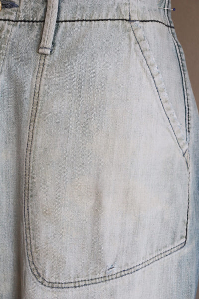 1960s French Denim Pants