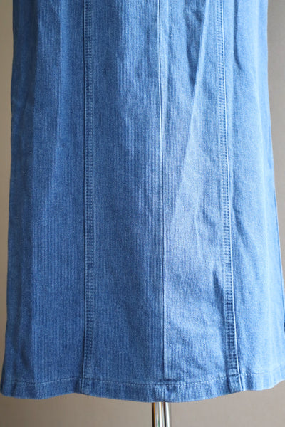 80s Long Denim Dress