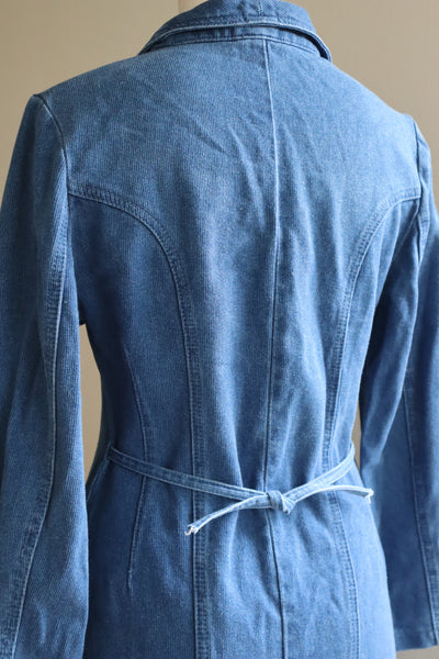 80s Long Denim Dress