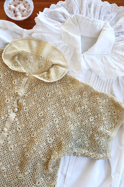 1930s Crochet Blouse Size S~M