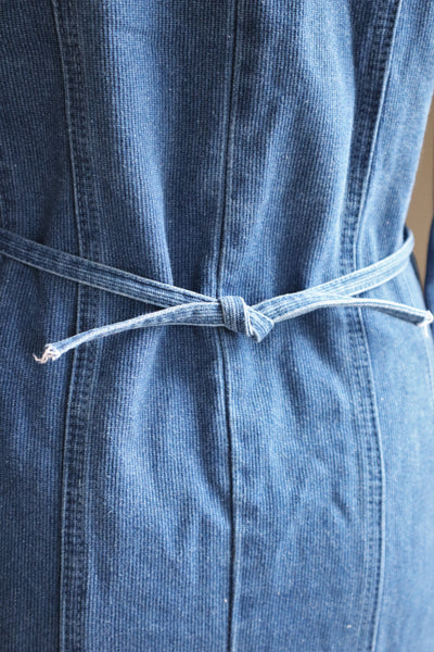 80s Long Denim Dress