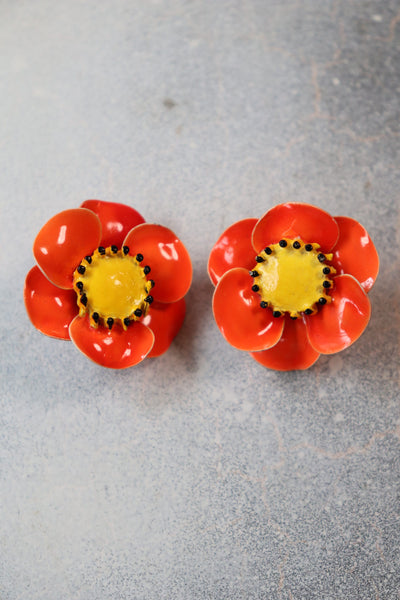 60s flower Earrings