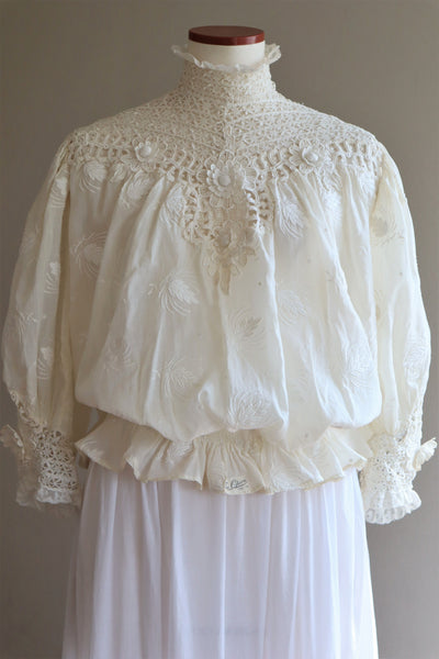 1900s Edwardian Pouter Pigeon Blouse The Opera Size 40