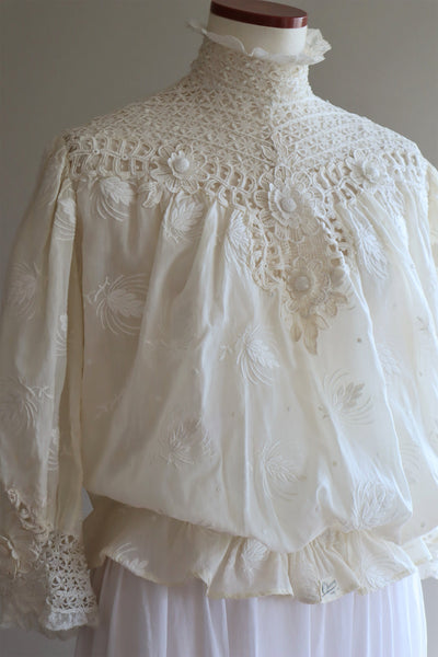 1900s Edwardian Pouter Pigeon Blouse The Opera Size 40