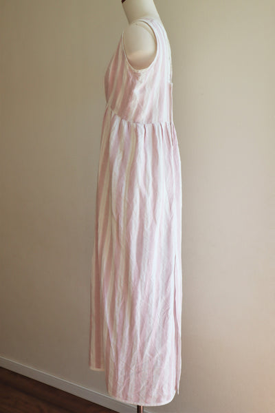 80s Hand Made Linen Dress
