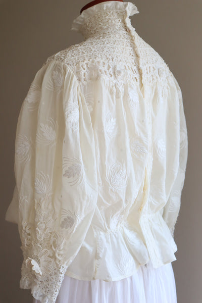 1900s Edwardian Pouter Pigeon Blouse The Opera Size 40