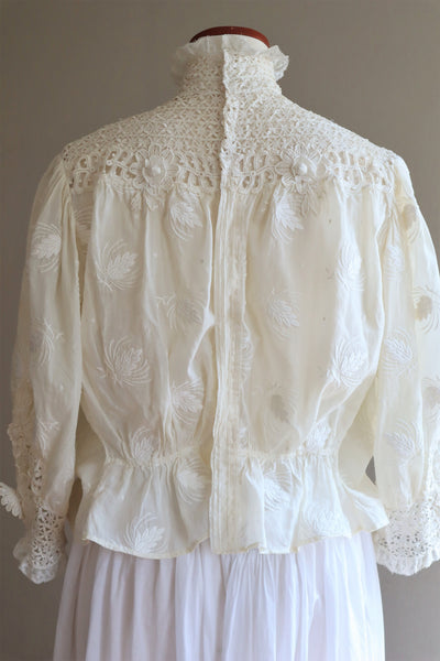 1900s Edwardian Pouter Pigeon Blouse The Opera Size 40