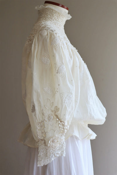 1900s Edwardian Pouter Pigeon Blouse The Opera Size 40