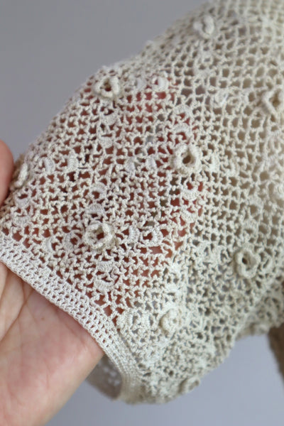 1930s Crochet Blouse Size S~M