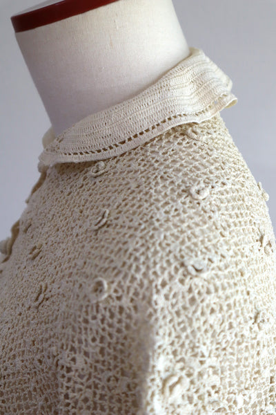 1930s Crochet Blouse Size S~M