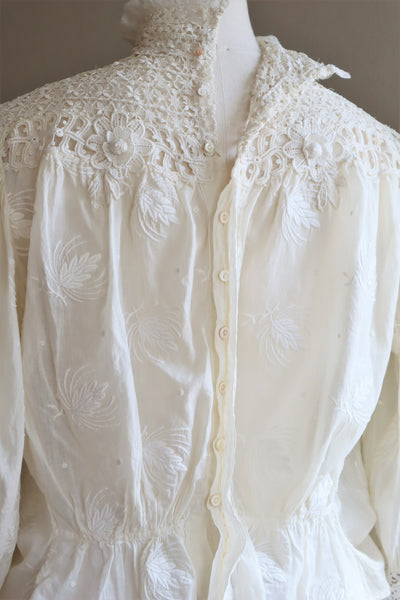 1900s Edwardian Pouter Pigeon Blouse The Opera Size 40