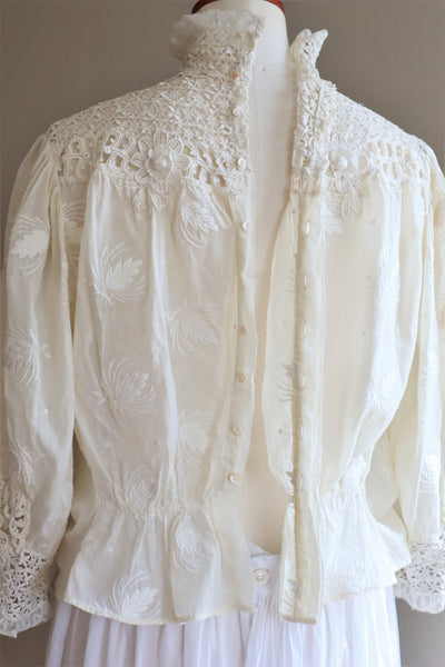 1900s Edwardian Pouter Pigeon Blouse The Opera Size 40