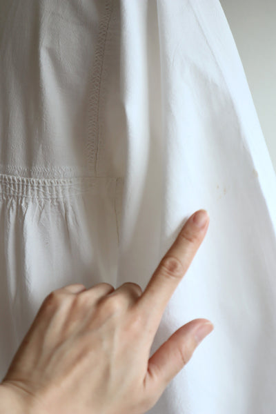 70s All White Embroidered Mexican Blouse