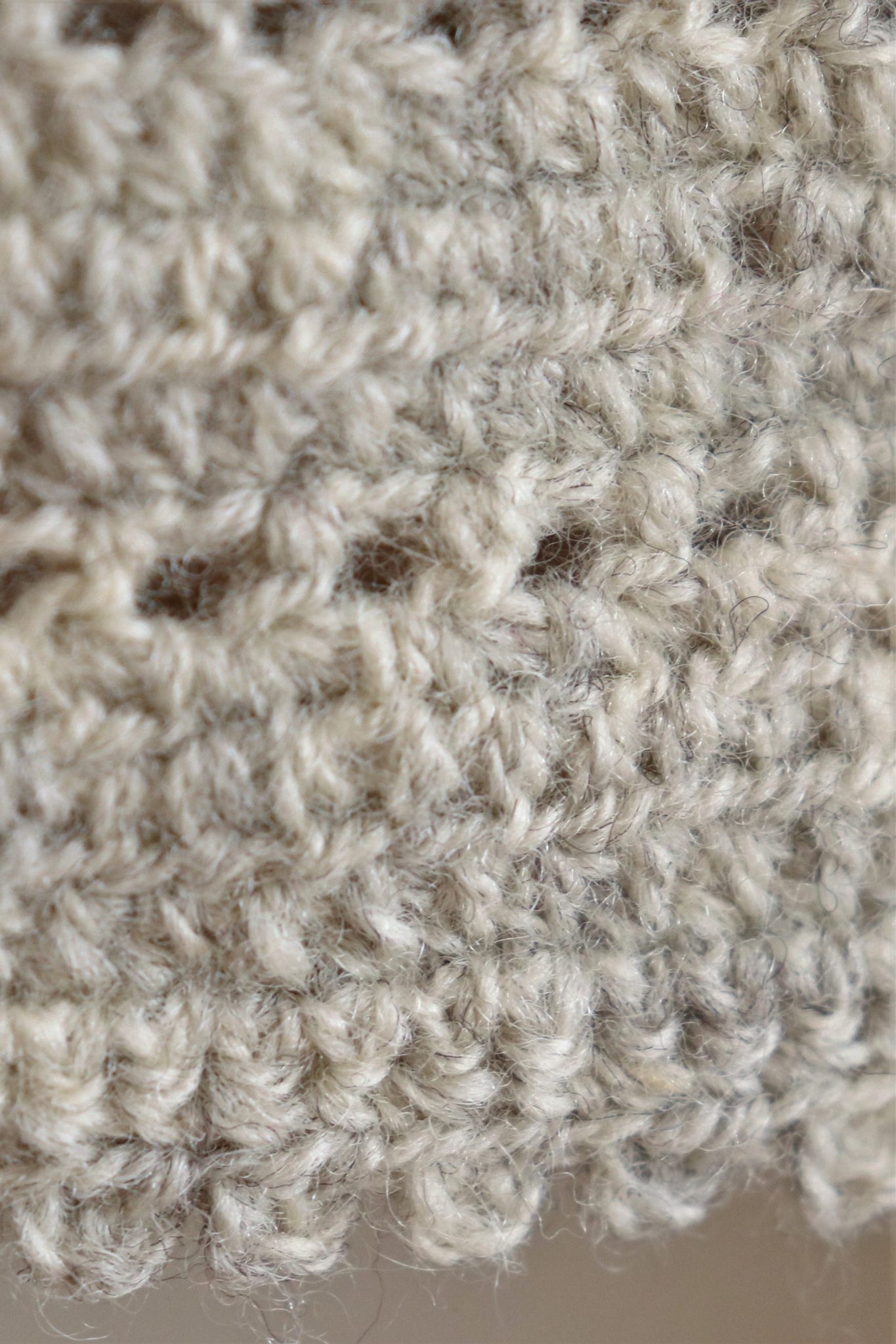 Vintage Crochet Knit wool Cardigan