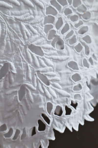 1910s  Broderie Anglaise Cotton Skirt