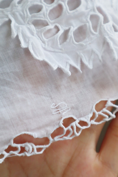 1910s  Broderie Anglaise Cotton Skirt