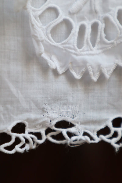 1910s  Broderie Anglaise Cotton Skirt