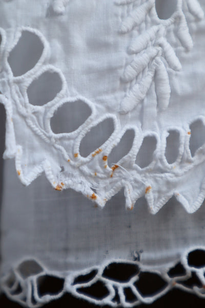 1910s  Broderie Anglaise Cotton Skirt