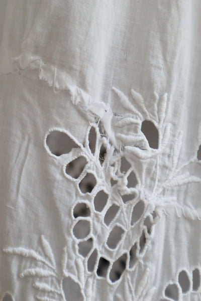 1910s  Broderie Anglaise Cotton Skirt