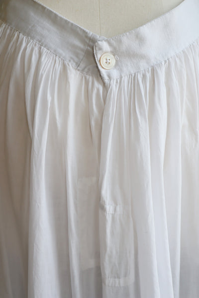 1910s  Broderie Anglaise Cotton Skirt