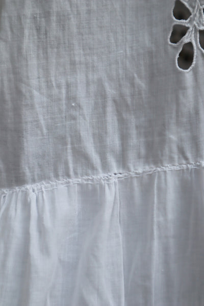 1910s  Broderie Anglaise Cotton Skirt