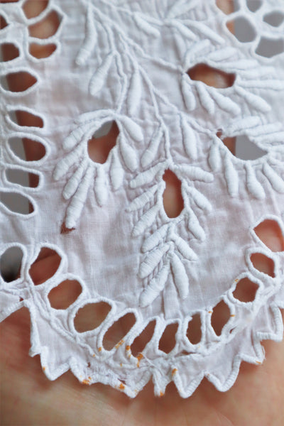 1910s  Broderie Anglaise Cotton Skirt