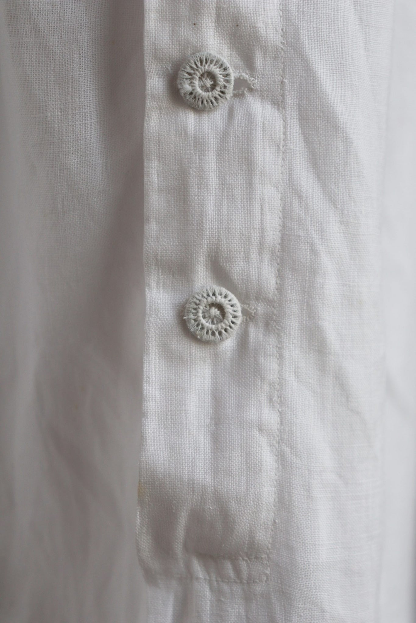 Antique Edwardian White Embroidered Dress