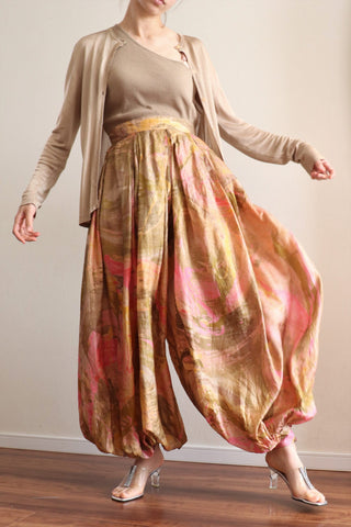 80s Silk Harem Pants