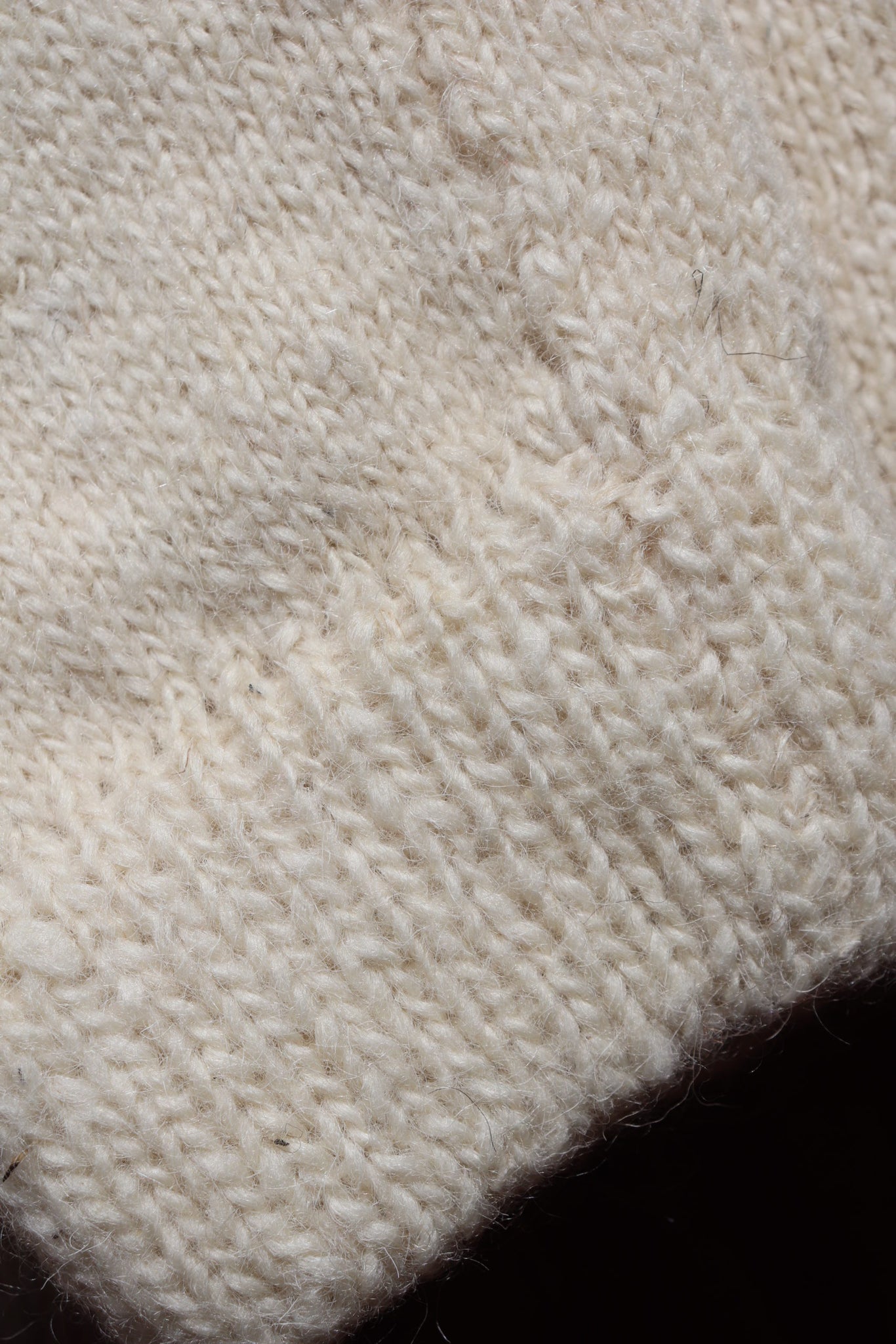 Hand Knit High-Quality Sheep Wool Leggings White