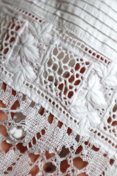 1900s Hand Embroidered Lace Special Dress