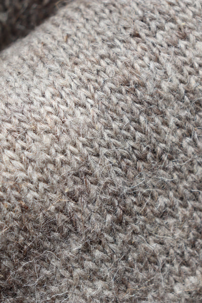 Hand Knit High-Quality Sheep Wool Leggings Grayish Brown