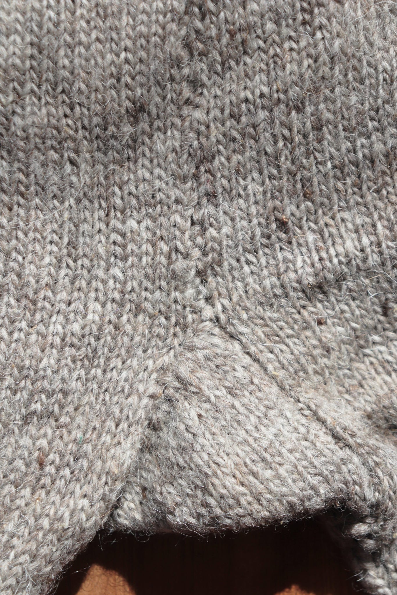 Hand Knit High-Quality Sheep Wool Leggings Grayish Brown