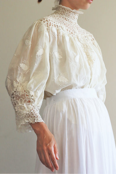 1900s Edwardian Pouter Pigeon Blouse The Opera Size 40