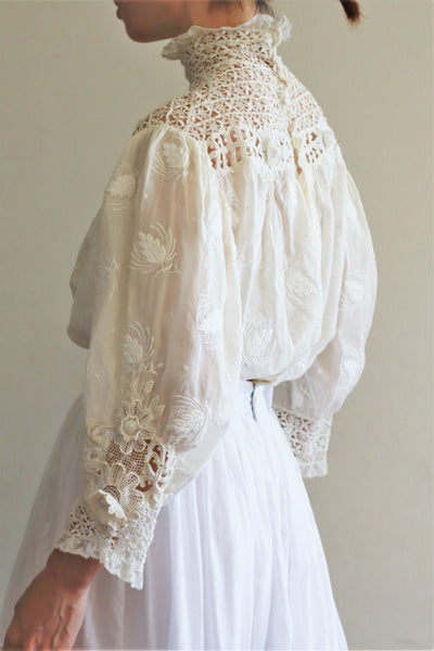 1900s Edwardian Pouter Pigeon Blouse The Opera Size 40