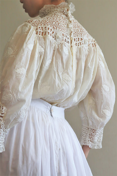 1900s Edwardian Pouter Pigeon Blouse The Opera Size 40