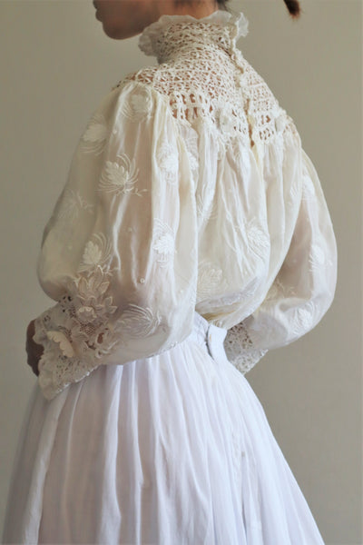 1900s Edwardian Pouter Pigeon Blouse The Opera Size 40