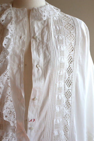 1900s Hand Embroidered Lace Special Dress