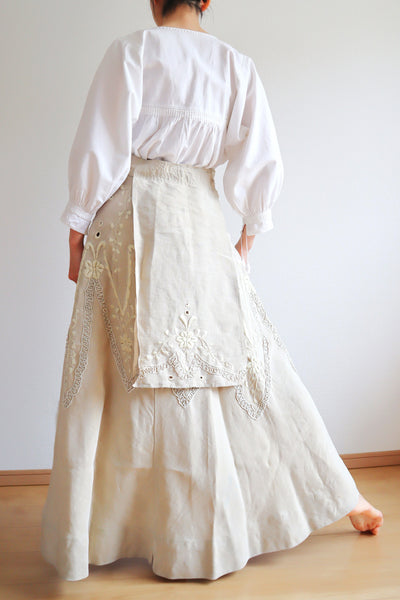 1900s Edwardian Linen Skirt