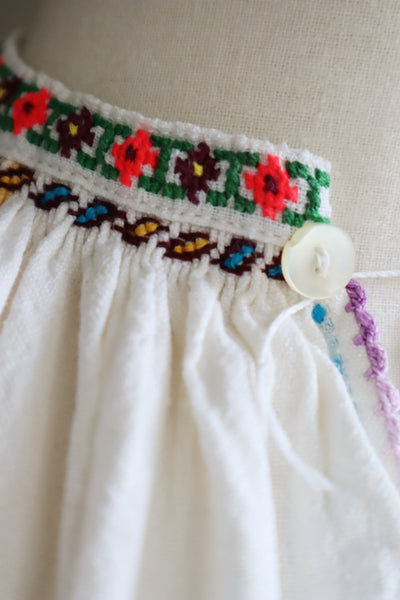 70s Gradient Hand Crochet Embroidered Dress