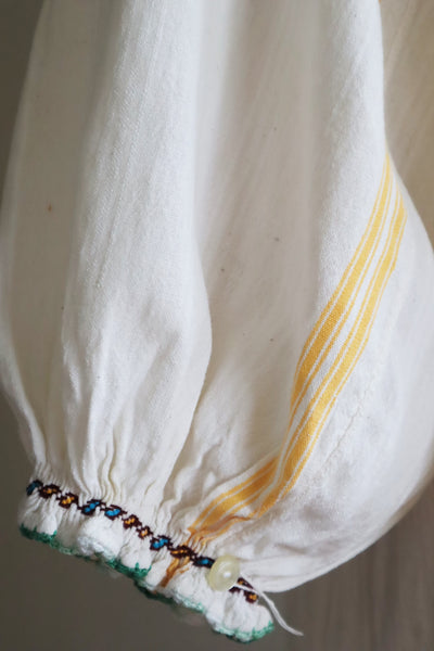 70s Gradient Hand Crochet Embroidered Dress