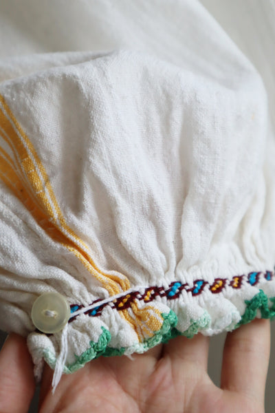 70s Gradient Hand Crochet Embroidered Dress