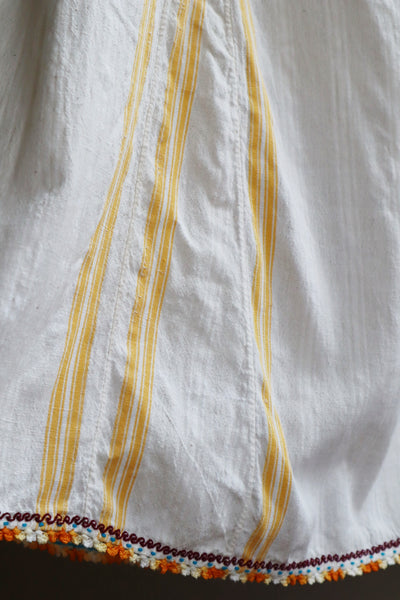 70s Gradient Hand Crochet Embroidered Dress