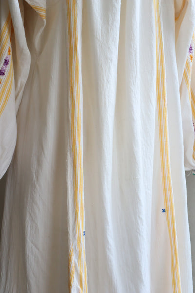 70s Gradient Hand Crochet Embroidered Dress