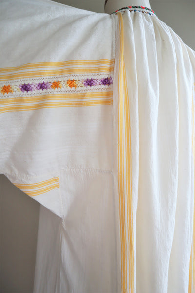 70s Gradient Hand Crochet Embroidered Dress