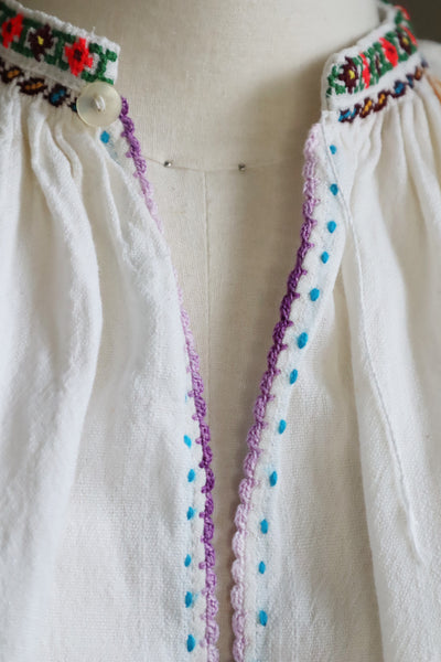70s Gradient Hand Crochet Embroidered Dress