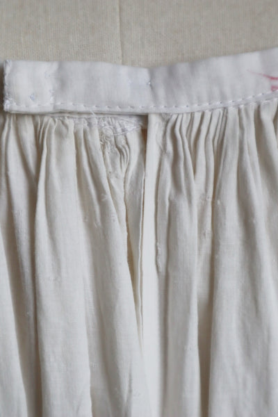 1900s Edwardian White Cotton Lace Skirt Size L