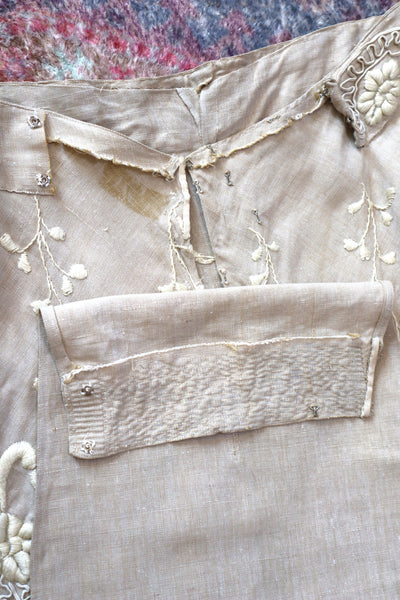 1900s Edwardian Linen Skirt