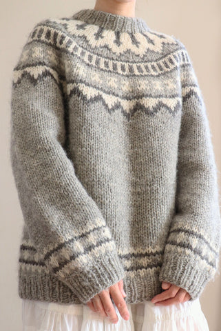 Icelandic Hand-Knitted Wool Sweater